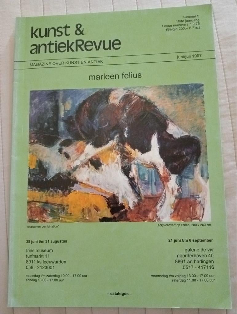 Kunst & AntiekRevue juni/juli 1997 Marleen Felius, Boeken, Ophalen of Verzenden, Gelezen, Overige typen