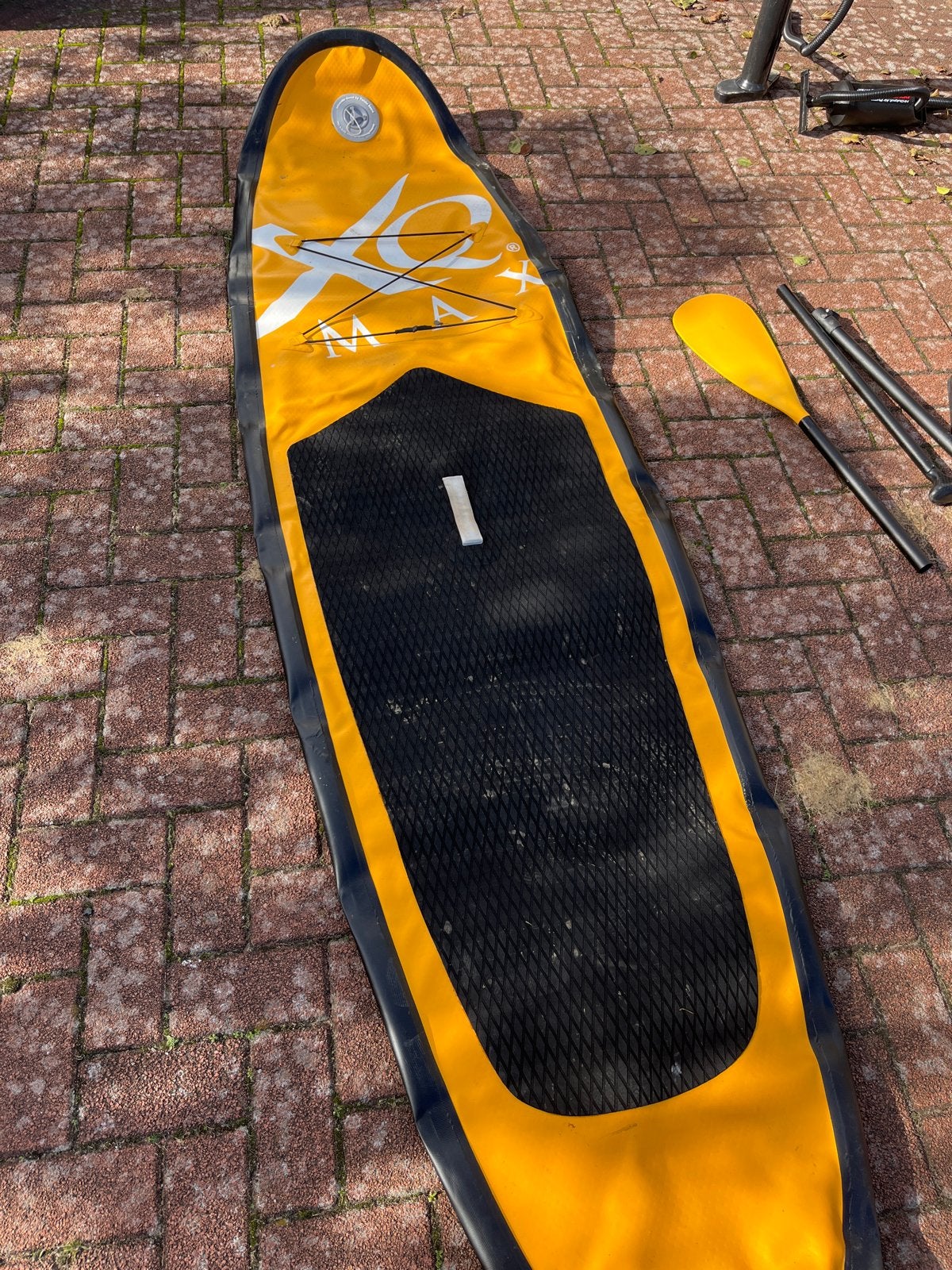 XQ Max SUP Board Set - Geel/Zwart, Ophalen of Verzenden, Zo goed als nieuw, SUP-boards
