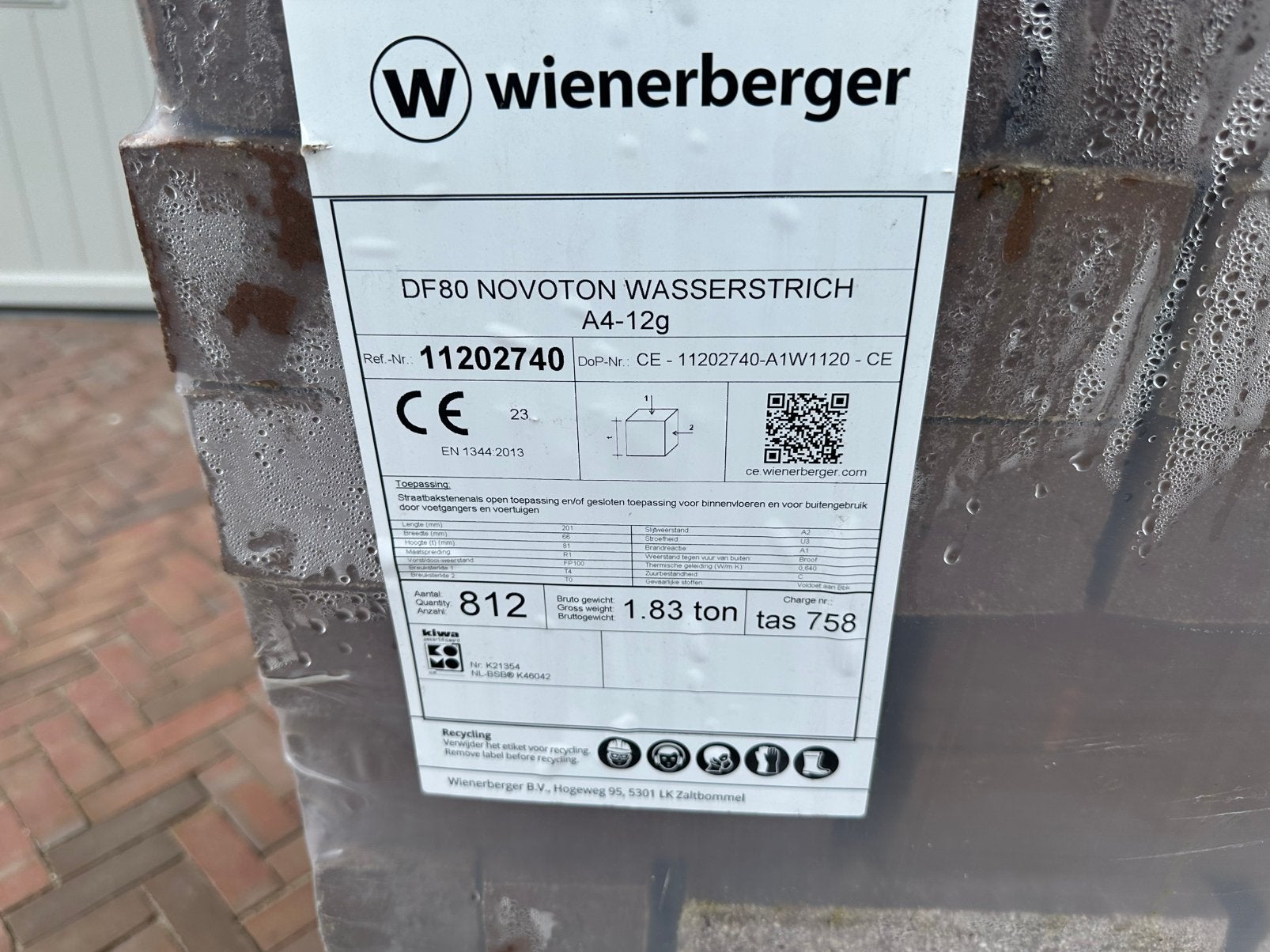 Straat stenen, Ophalen, Zo goed als nieuw, Beton, Klinkers