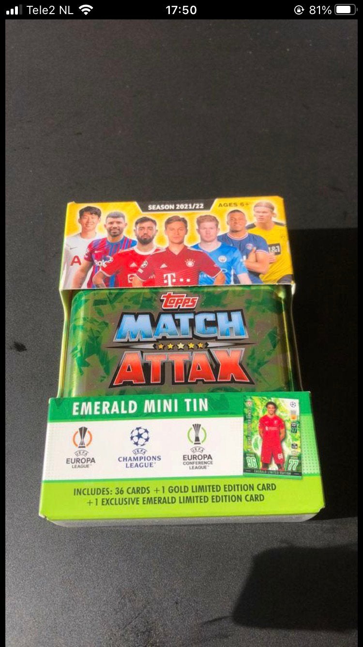 Panini topps match attax emerald, Ophalen of Verzenden, Zo goed als nieuw, Buitenlandse clubs, Spelerskaart