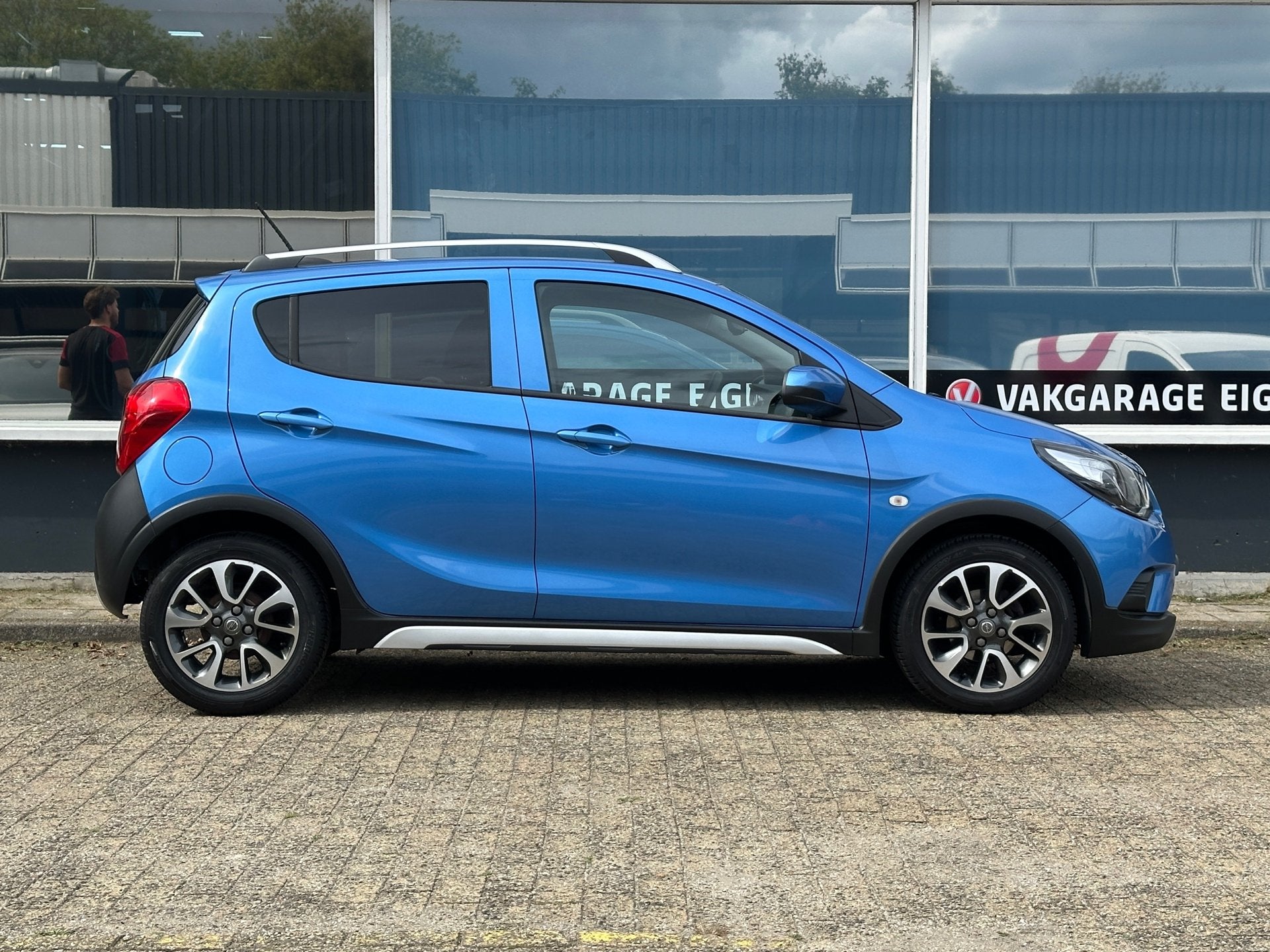 Opel KARL 1.0 Rocks Online Edition/AUT/ONSTAR/PDC, Auto's, 839 kg, Stof, Gebruikt, Blauw