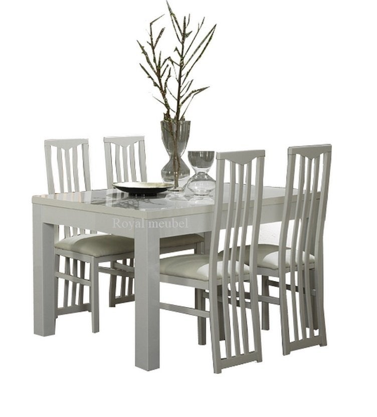 Eetkamertafels-Hoogglans wit -MDF- AANBIEDING---, Nieuw, 150 tot 200 cm, Rechthoekig, 50 tot 100 cm