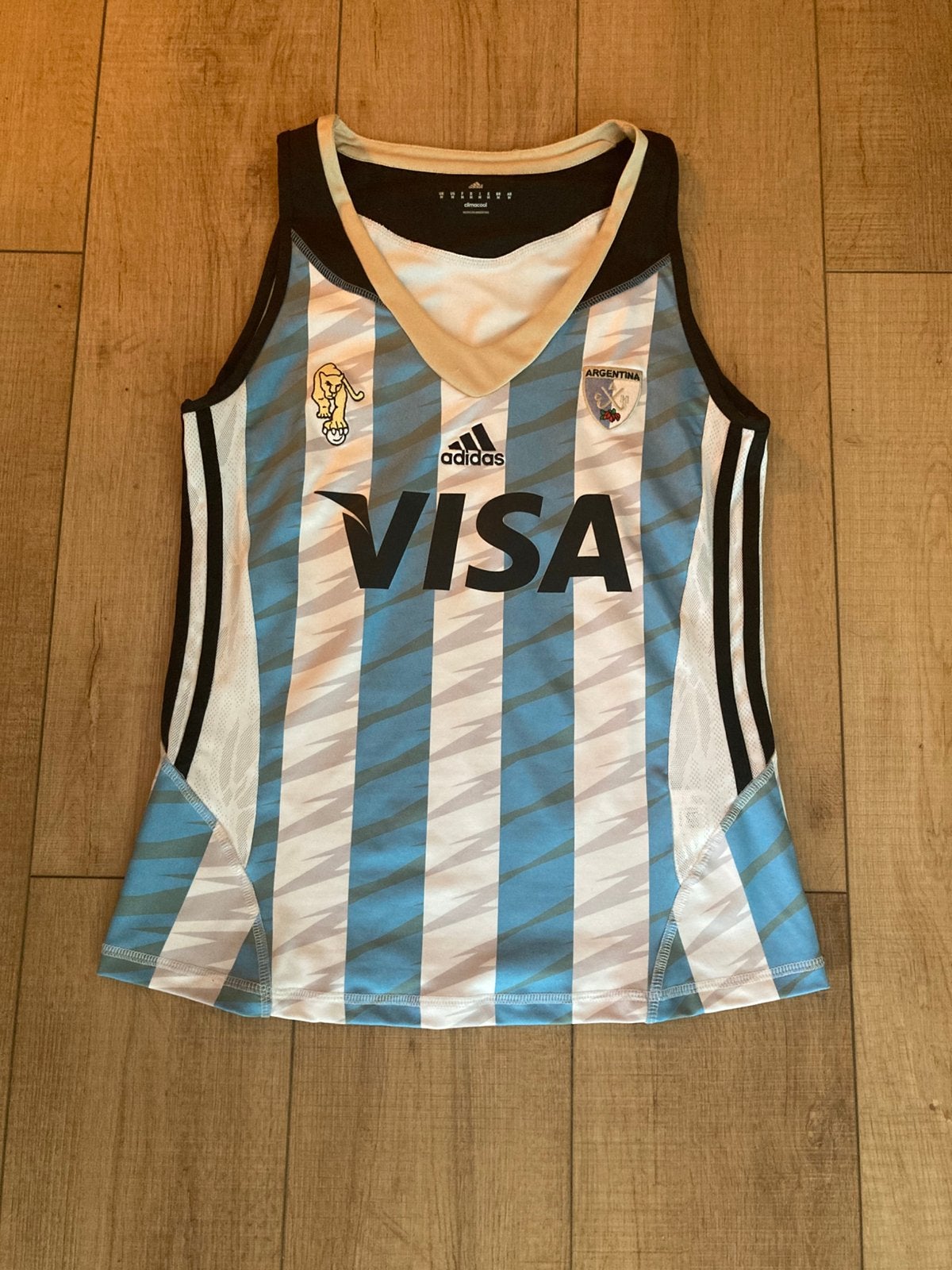 Argentinië Adidas mouwloos shirt van het 1e elftal maat M, Ophalen of Verzenden, Zo goed als nieuw, Shirt