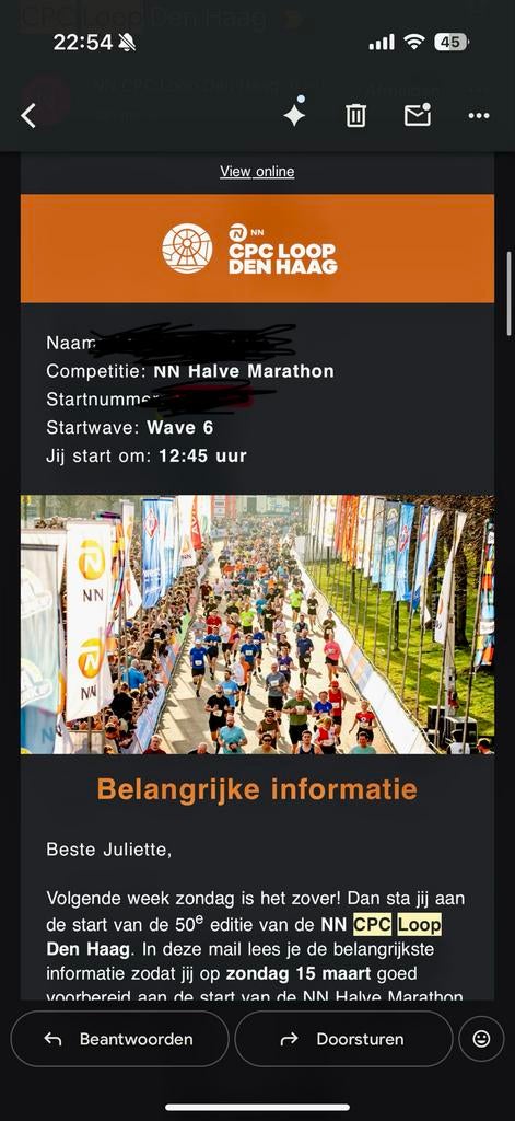 CPC Halve Marathon, Tickets en Kaartjes, Sport | Overige, Eén persoon, Maart