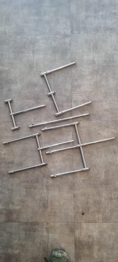 Rvs singles bankstick setup Replica 2+3Rod, Ophalen of Verzenden, Gebruikt, Complete set