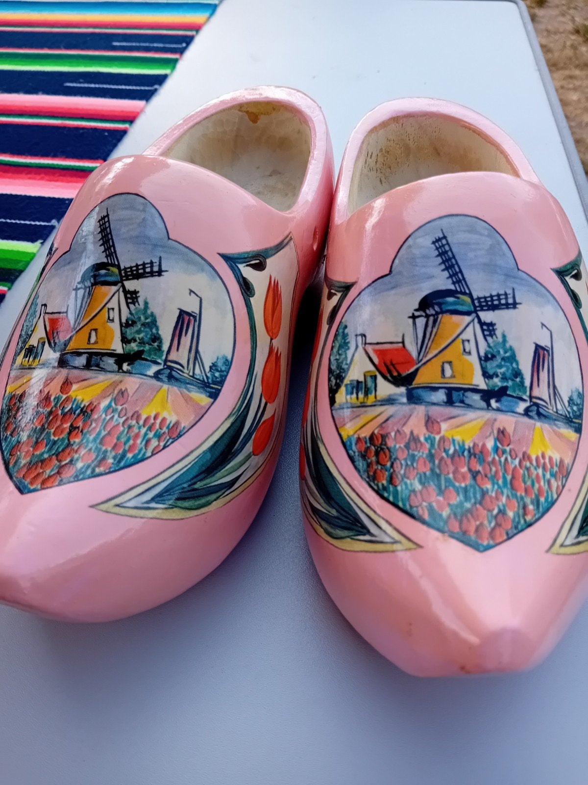 Nieuwe Hollandse houten klompen - Roze met molens en tulpen, Kleding | Dames, Overige Dameskleding, Nieuw, Ophalen of Verzenden