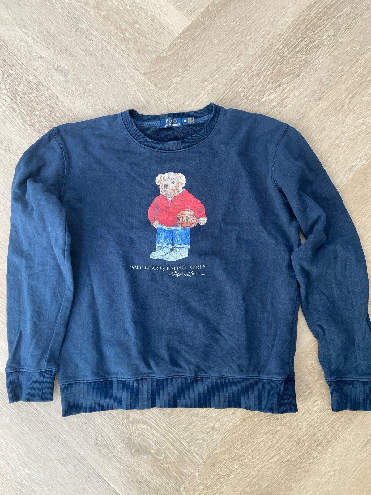 Polo Ralph Lauren Bear Sweater Maat M, Ophalen of Verzenden, Gedragen, Maat 48/50 (M), Blauw