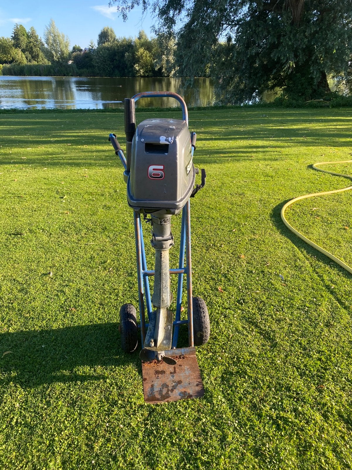 6pk suzuki buitenboordmotor met console, Ophalen, Gebruikt