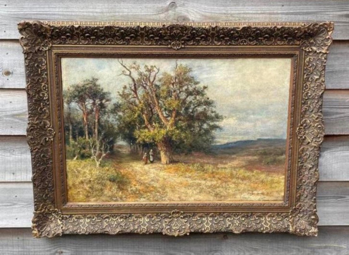 Antiek Landschap Olieverf-Schilderij  P A Schipperus 1922, Antiek en Kunst, Kunst | Schilderijen | Klassiek, Ophalen