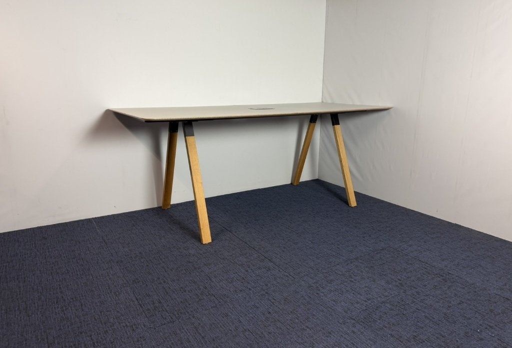 Hoge vergadertafel / Statafel Ahrend - 280 x 110 cm., Huis en Inrichting, Ophalen, Gebruikt, 120 cm, 280 cm