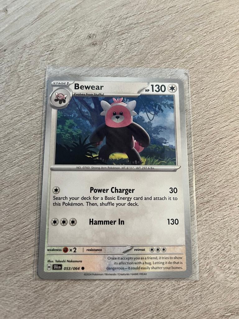 Bewear 053/064 Shrouded Fable - Pokémon Kaart, Ophalen of Verzenden, Nieuw, Losse kaart