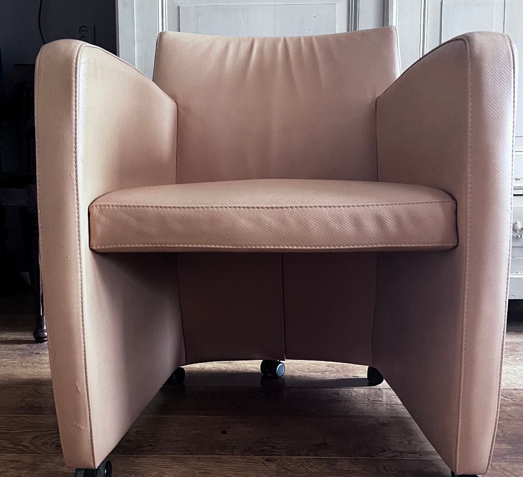 Huiskamer stoelen, Huis en Inrichting, Stoelen, Ophalen, Gebruikt, Overige kleuren, Leer