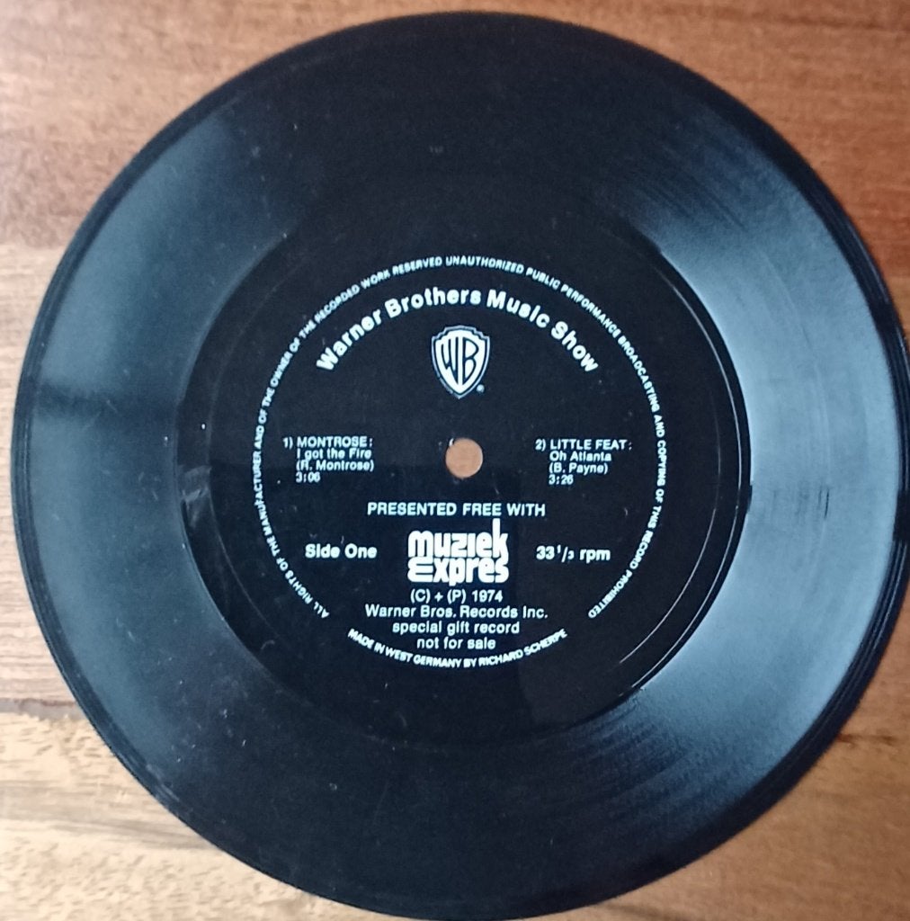 Flexi disc/ Muziek Expres/ 1974/ Doobie Brothers/Little Feat, Cd's en Dvd's, Verzenden, Gebruikt, Pop