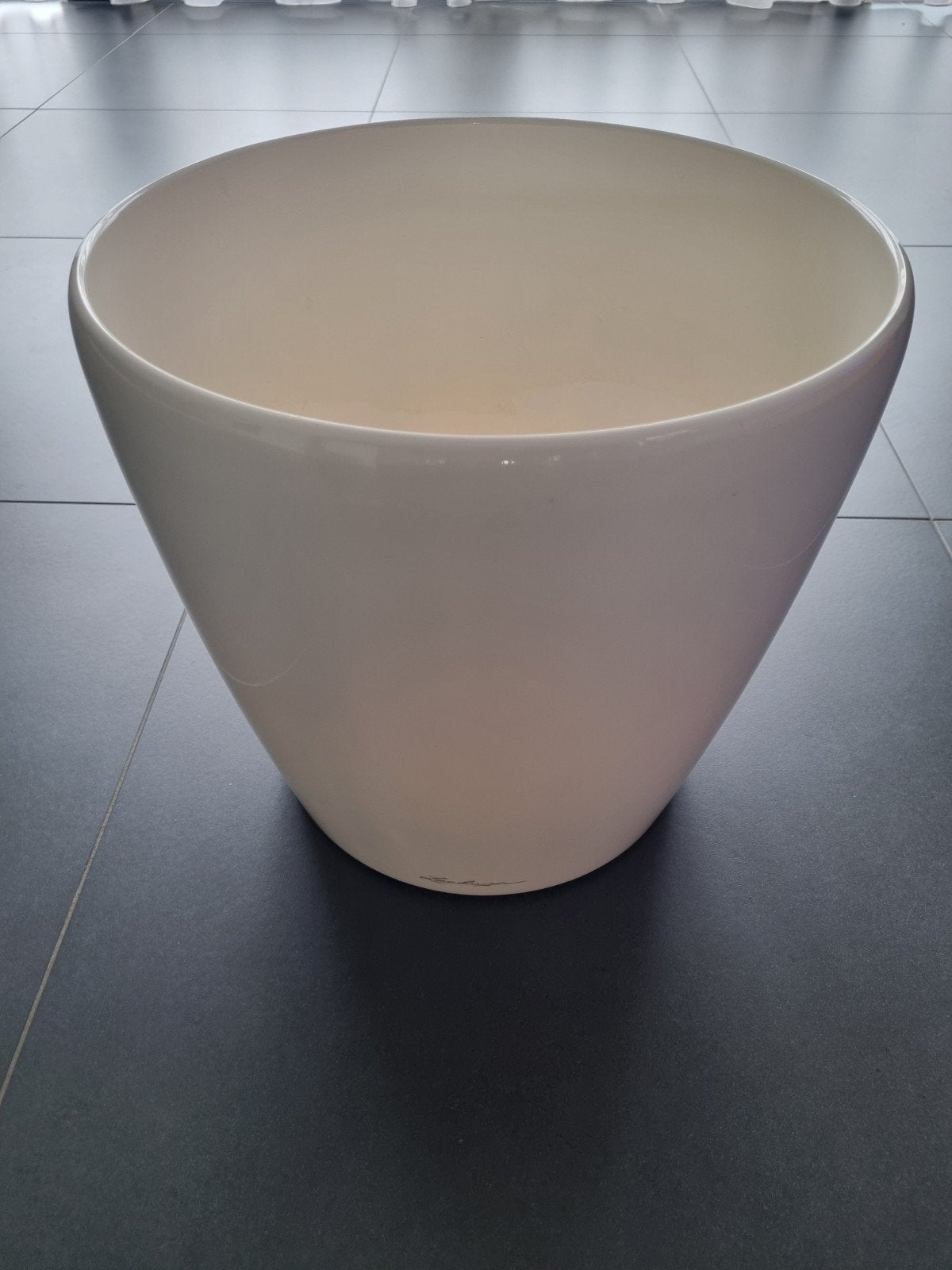Lechuza Classico wit hoogglans, Kunststof, Gebruikt, Rond, Binnen