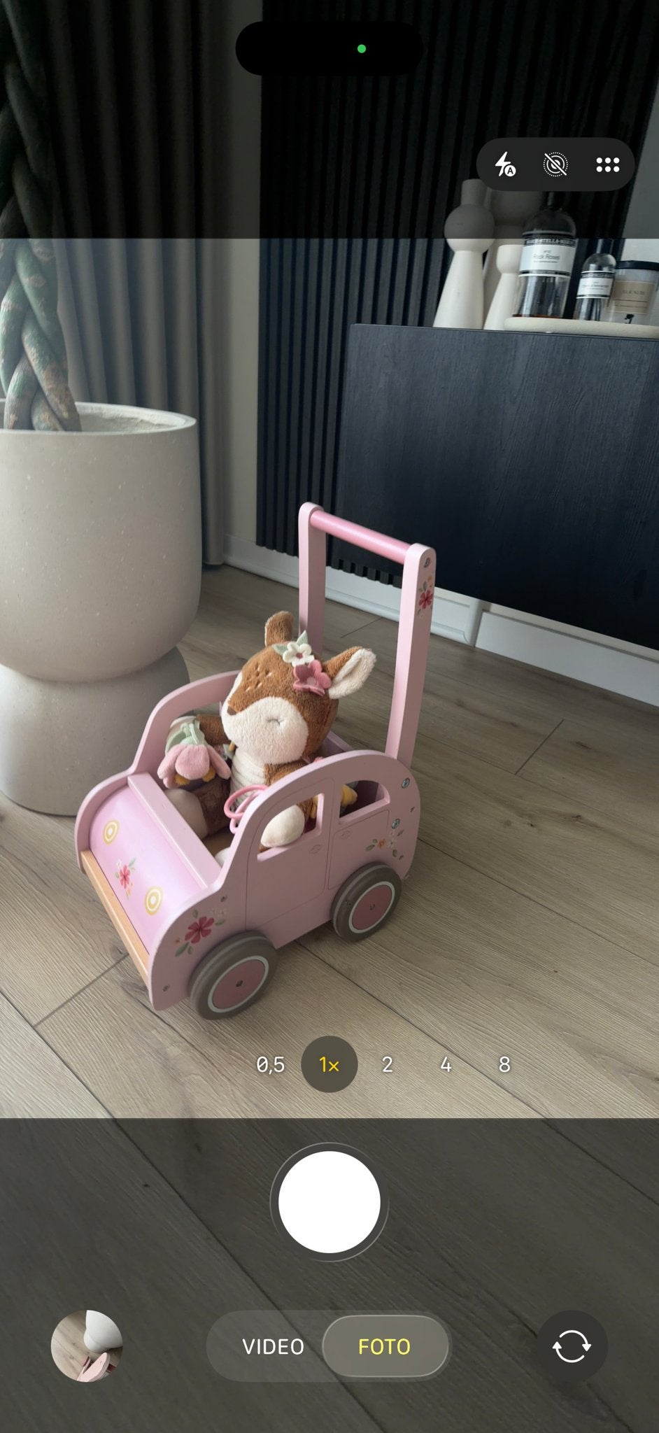 Little Dutch Houten Loopwagen met Knuffel Hertje, Ophalen of Verzenden, Zo goed als nieuw, Meisje