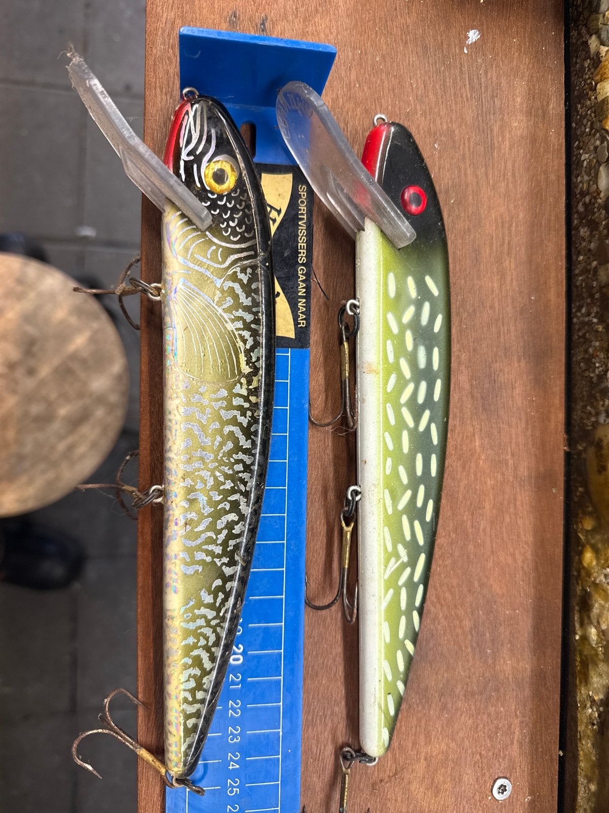 Twee Grandma kunstaas pluggen 24 cm, Ophalen of Verzenden, Gebruikt, Kunstaas