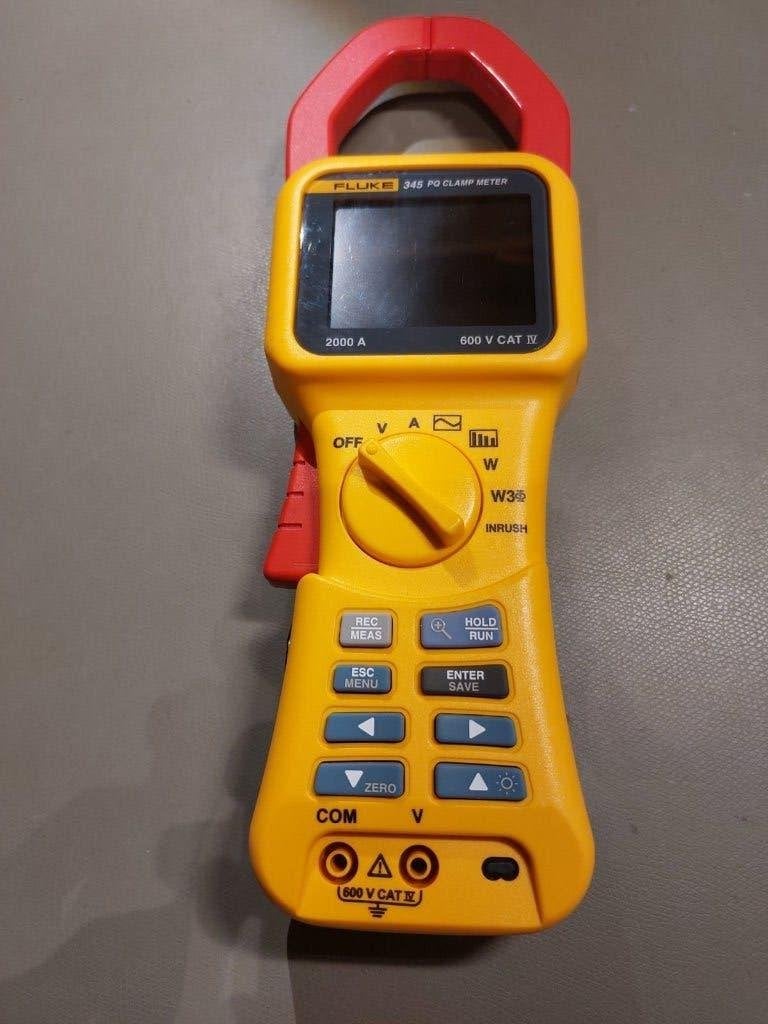 Fluke 345 Power analyser clamp, Ophalen of Verzenden, Gebruikt, Elektriciteit
