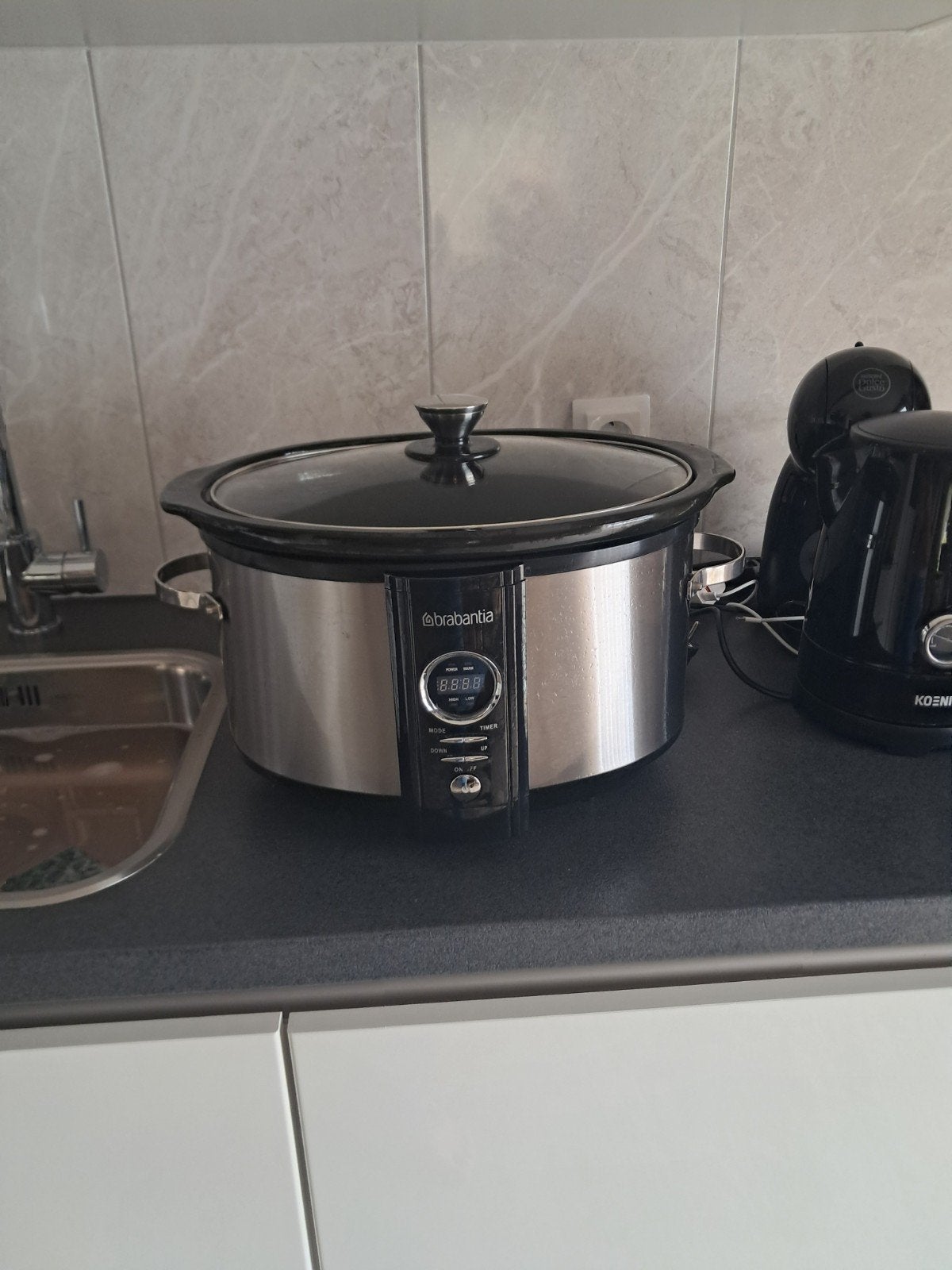 Brabantia Slowcooker - 4 standen, 40 cm doorsnee, Ophalen, Timer, Zo goed als nieuw