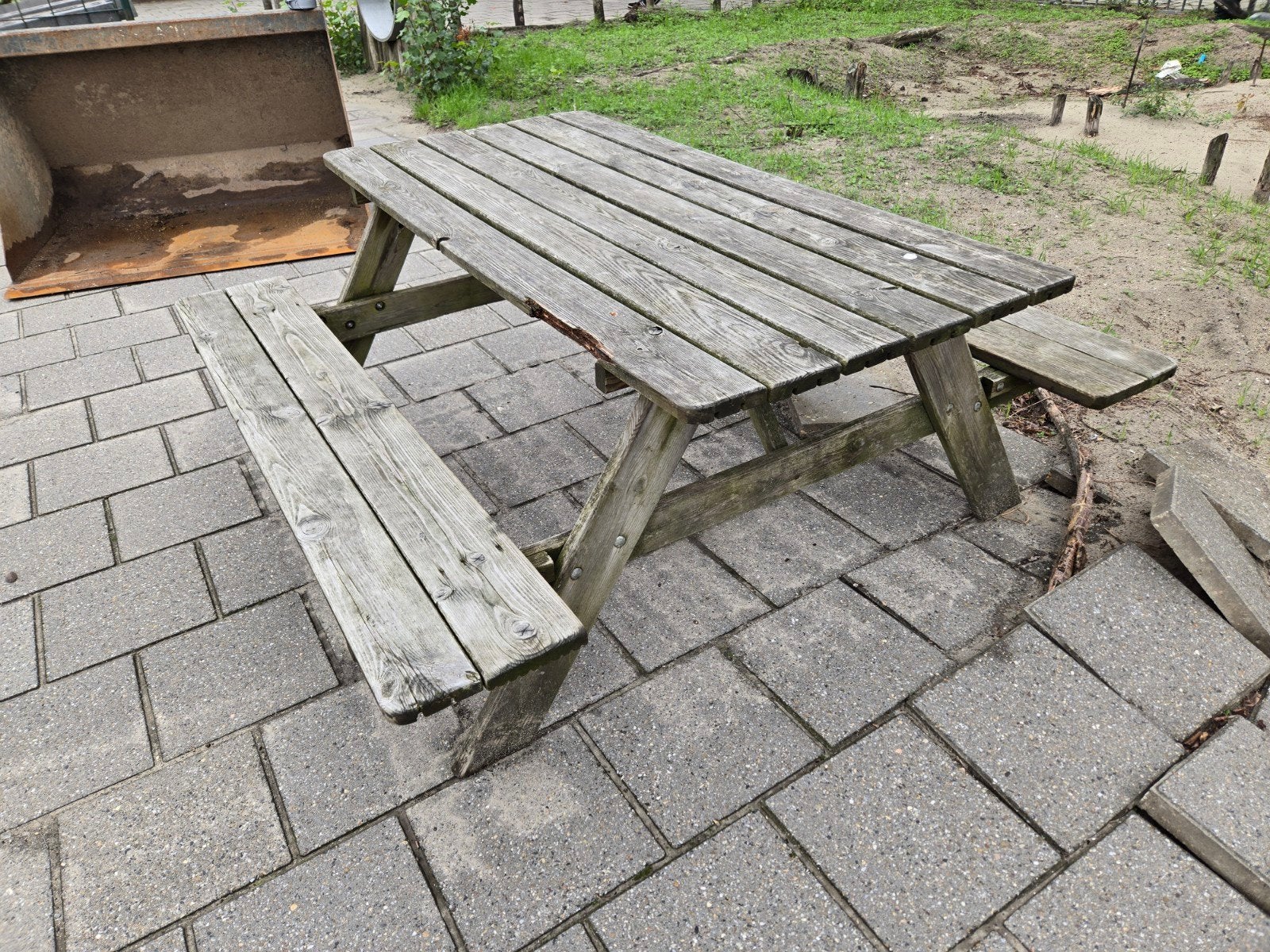 picknick bank, Ophalen, Rechthoekig, Hout