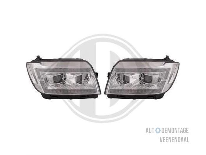 Koplampset links + rechts van een Volkswagen Crafter, -, Volkswagen, -, Nieuw