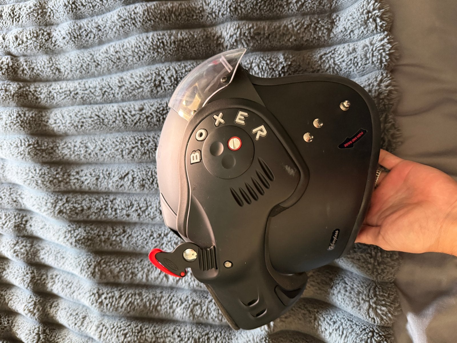 Roof Boxer V8 helm - Maat M, Motoren, Kleding | Motorhelmen, Overige merken, M, Systeemhelm, Heren