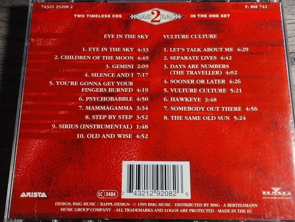 The Alan Parsons Project - Eye In The Sky/Vulture [2 CD], Ophalen of Verzenden, Zo goed als nieuw