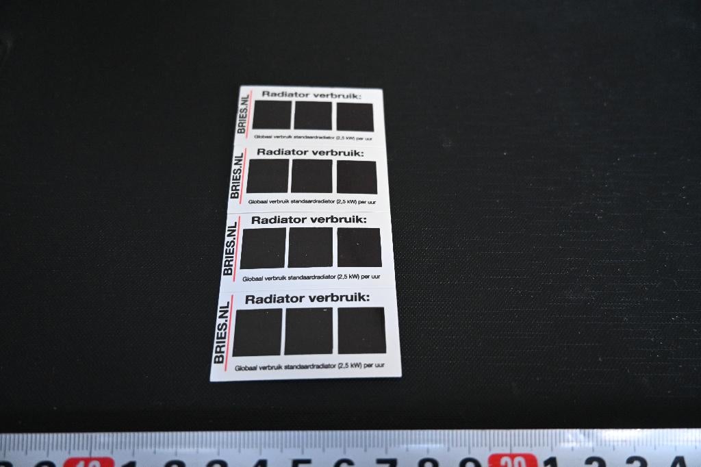 sticker BRIES Radiator verbruik, Verzamelen, Ophalen, Zo goed als nieuw
