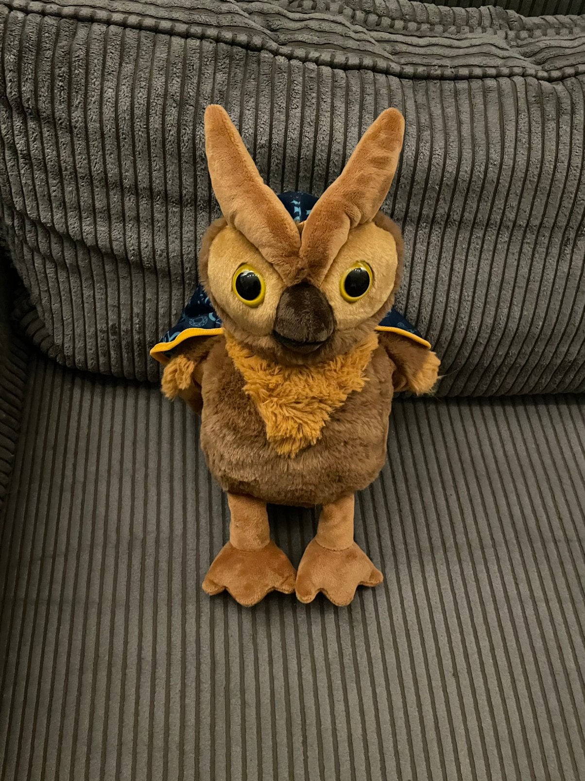 Mooie Efteling knuffel van de uil met blauwe cape, Ophalen of Verzenden, Overige typen