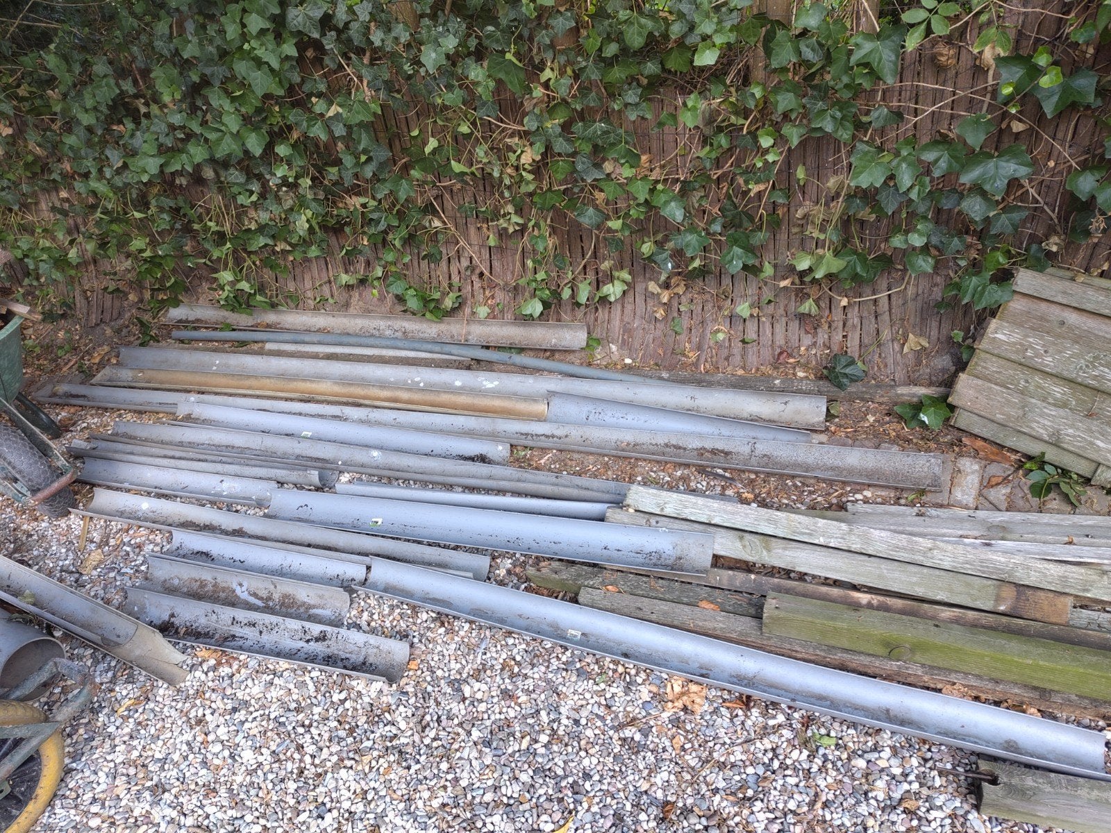 pvc dakgoten, Doe-het-zelf en Verbouw, Buizen en Afvoer, Ophalen, Pvc, 80 mm of meer, Dakgoot