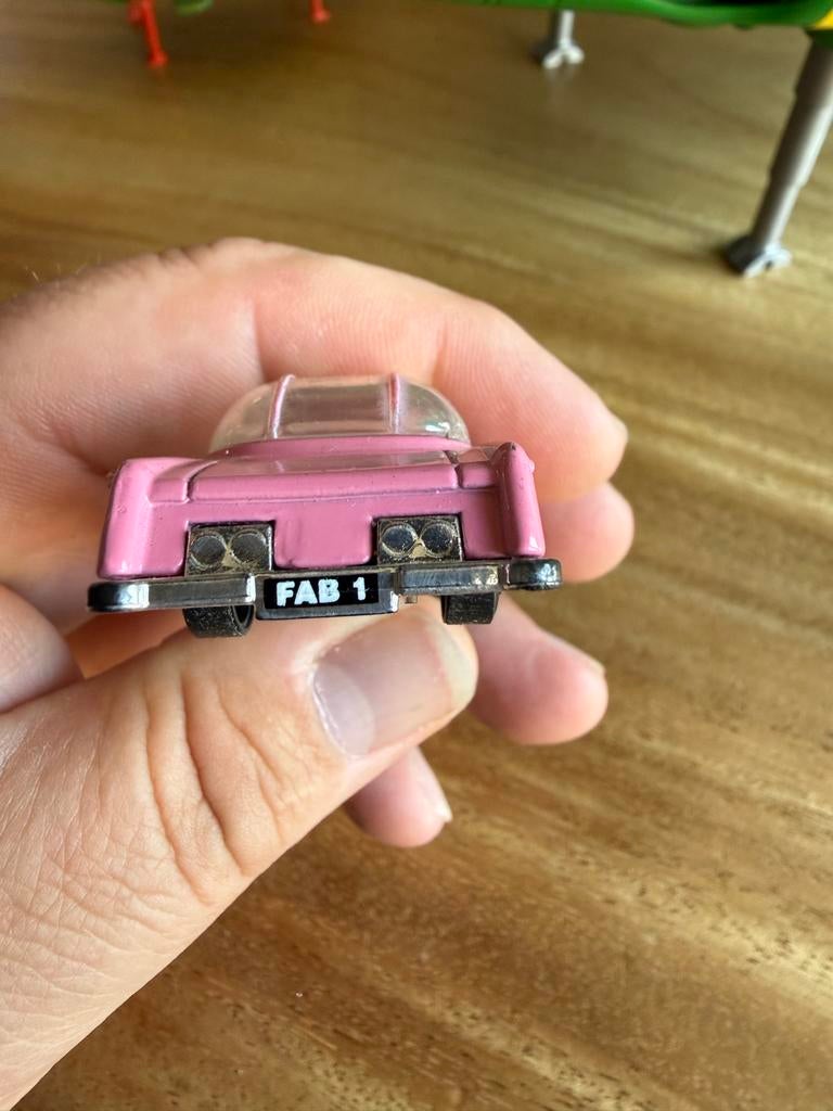 Thunderbirds FAB 1 Roze Auto - Vintage Speelgoed, Overige merken, Gebruikt, Auto, Verzenden