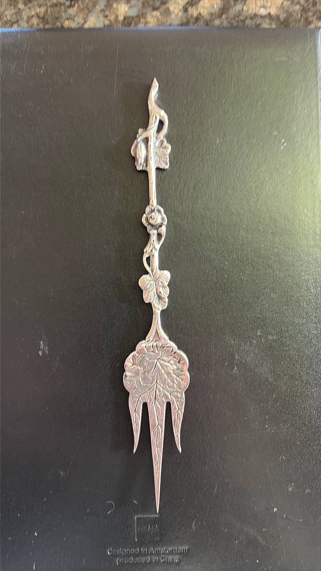 Verzilverde cakeprikker, Antiek en Kunst, Ophalen of Verzenden, Zilver