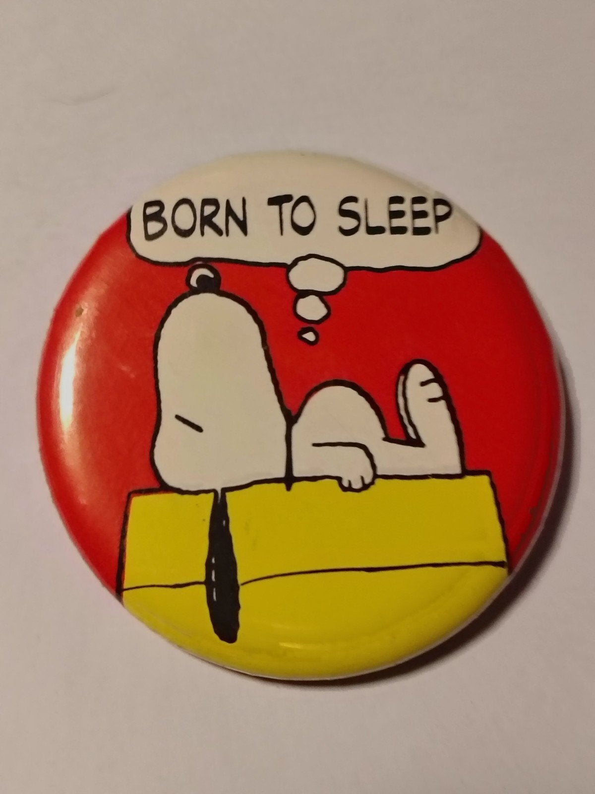 Snoopy Button, Ophalen of Verzenden, Gebruikt, Overige onderwerpen