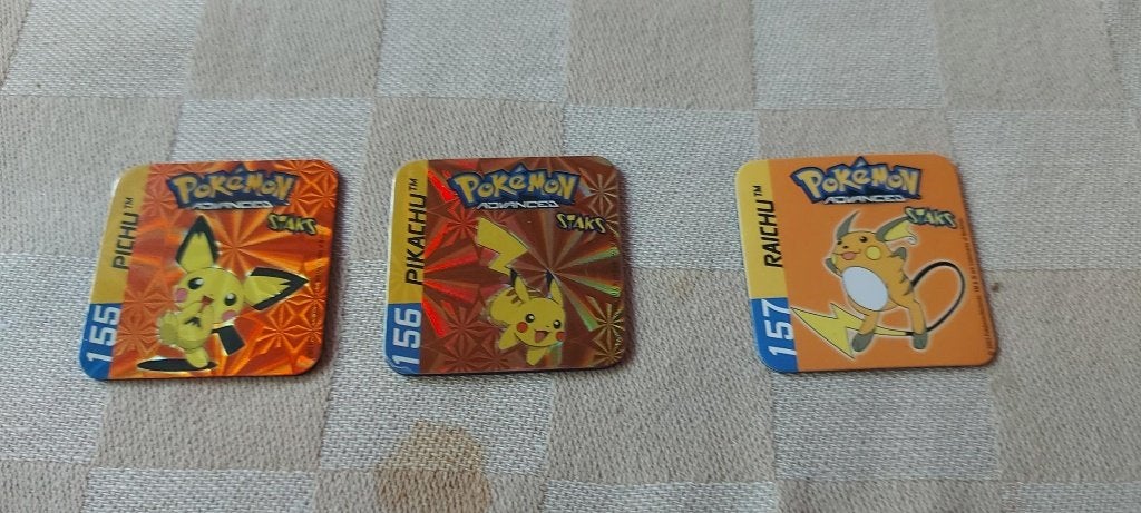 pokemon panini staks Pichu Pikachu Raichu holos zeldzaam, Ophalen of Verzenden, Nieuw