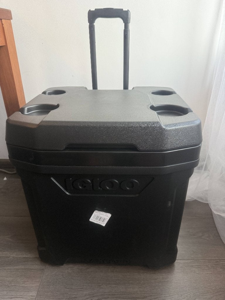 Koelbox Igloo MaxCold Latitude Roller 56 Liter – Zwart, Ophalen of Verzenden, Nieuw, Koelbox, Koelelement