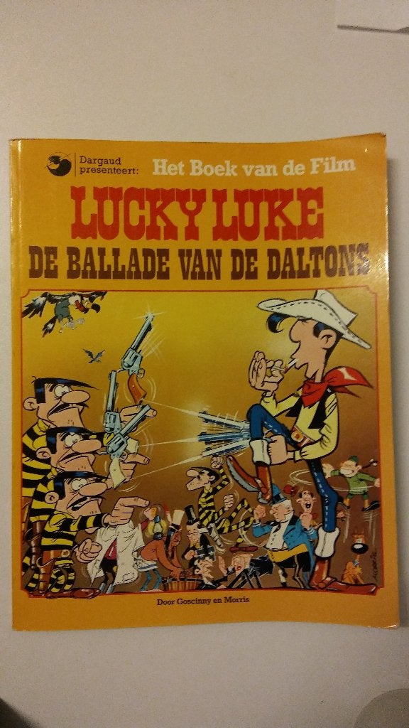 Lucky Luke de ballade van de Daltons film boek strip, Verzamelen, Ophalen of Verzenden, Overige figuren, Gebruikt, Overige typen