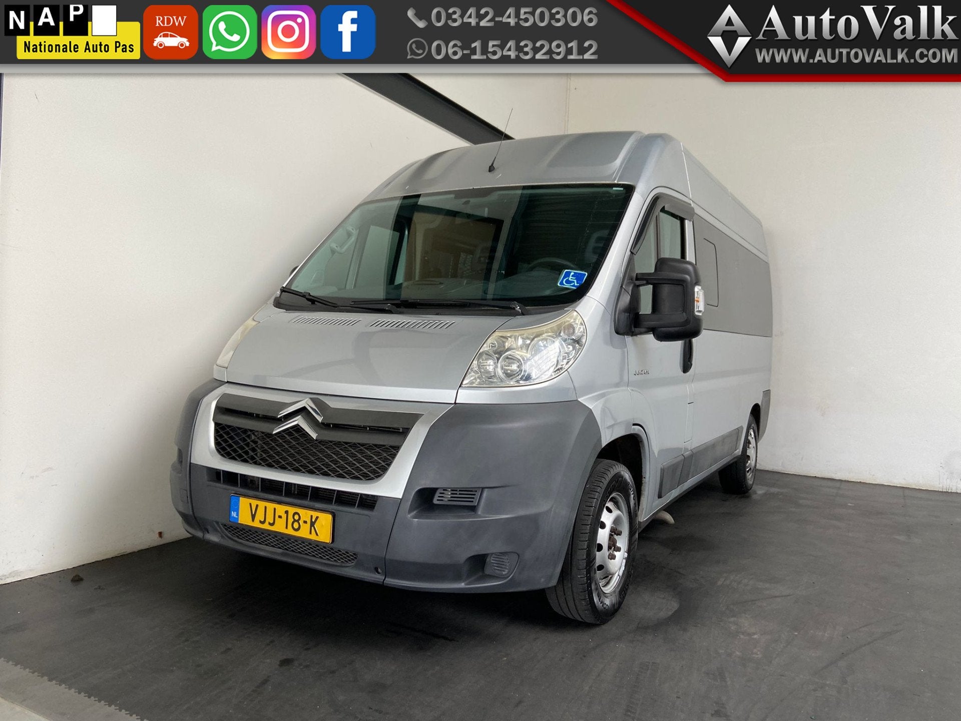 Citroën Jumper 33 2.2 HDI L2H2 invalide/Rolstoelbus. Elektr, Auto's, Voorwielaandrijving, Gebruikt, 4 cilinders, Citroën