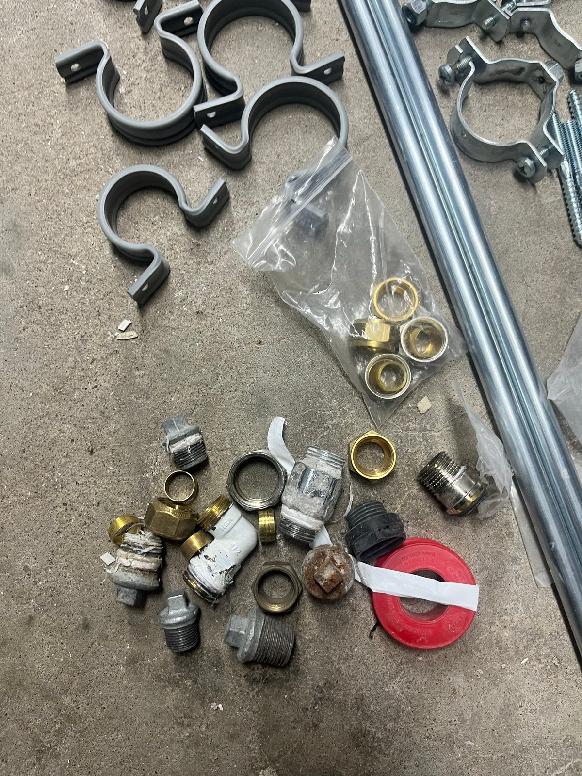 Restpartij diverse installatiematerialen, Ophalen, Bochten, Gebruikt, Pvc