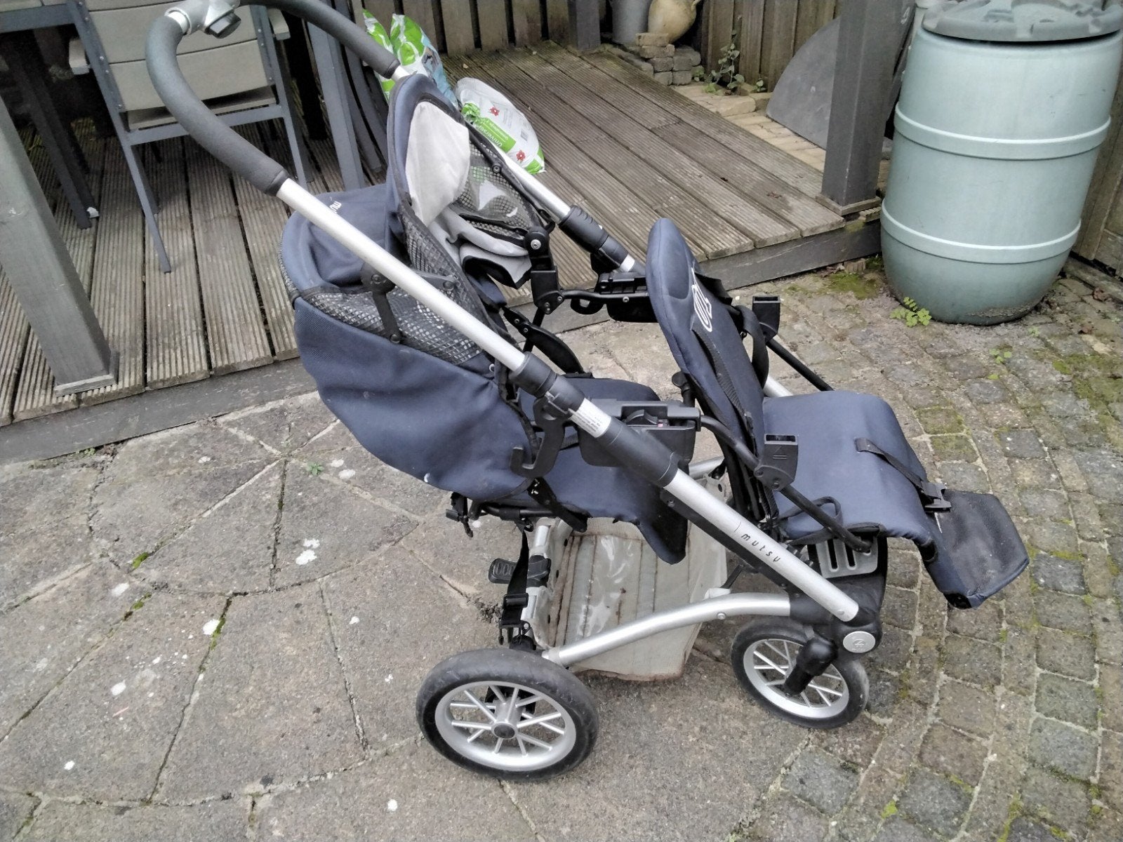 Kinderwagen + wandelwagen +dubbele bak   +, Kinderen en Baby's, Kinderwagens en Combinaties, Ophalen, Gebruikt, Combiwagen, Mutsy