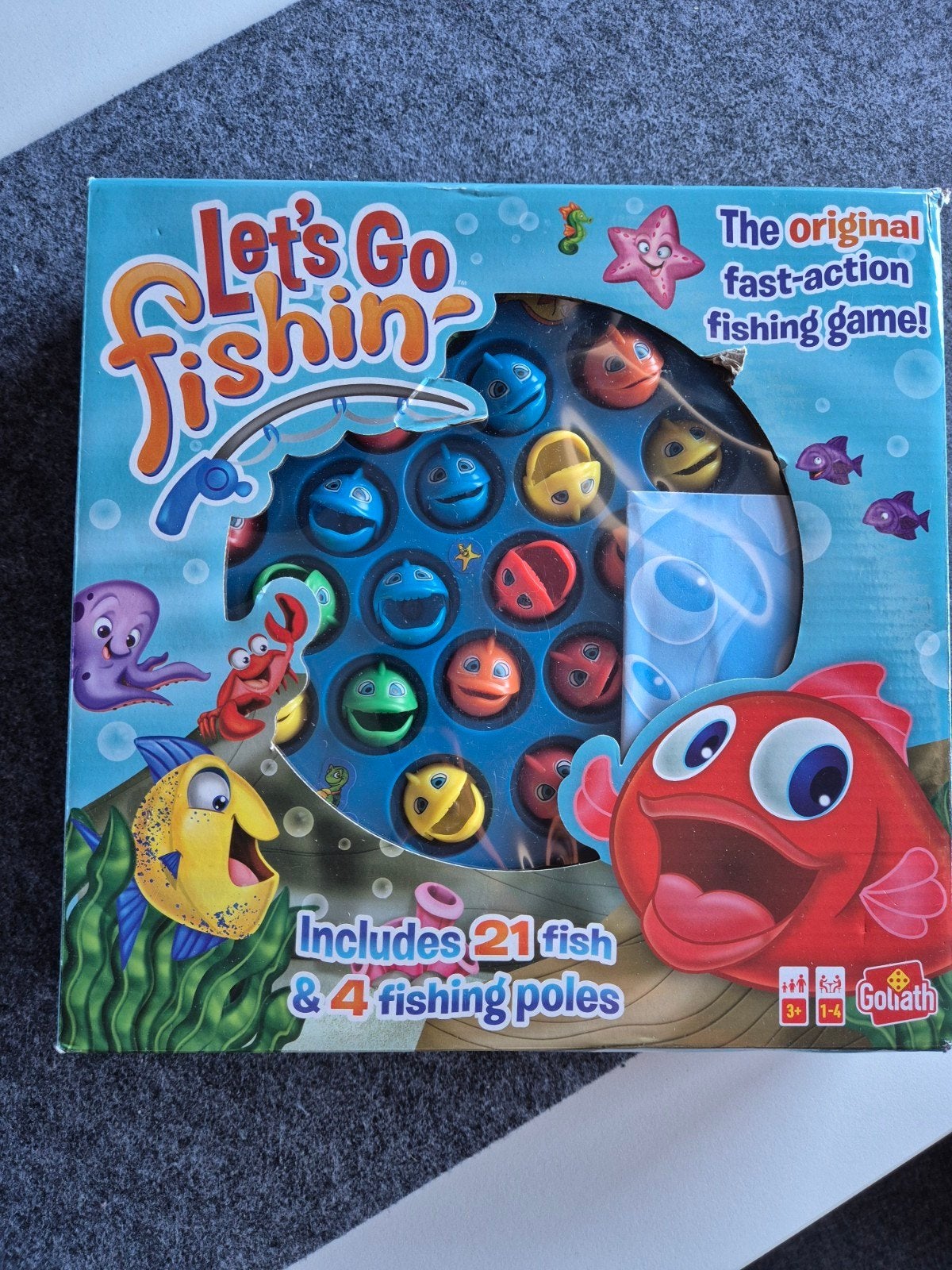 Let's Go Fishing Goliath - Visvangspel, Ophalen of Verzenden, Zo goed als nieuw, Jongen of Meisje