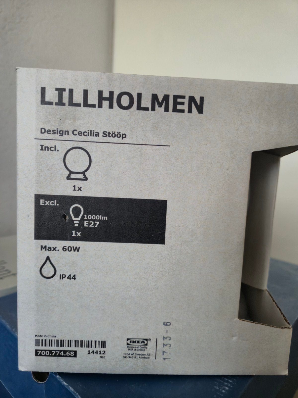 IKEA LILLHOLMEN Plafondlamp - Nieuw in doos, Ophalen, Modern, Nieuw, E27 (groot)