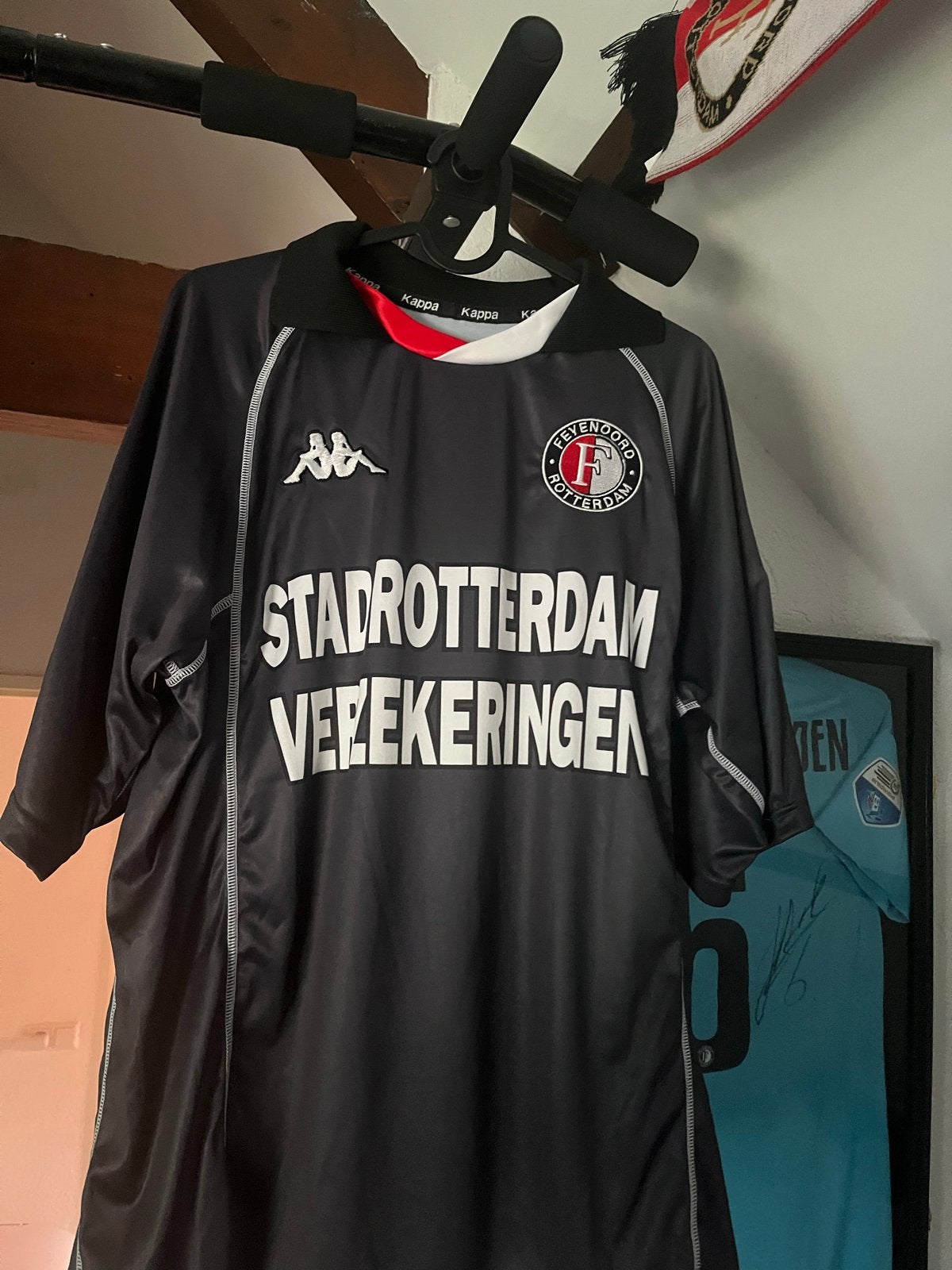 Feyenoord uitshirt 2002-2003 Ono #14 - Maat M, Maat 48/50 (M), Zwart, Nieuw, Ophalen of Verzenden