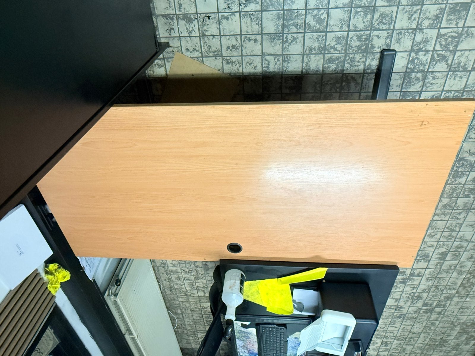 werk bureaeu + 2 stoelen, Ophalen of Verzenden, Zo goed als nieuw, Hout, Computerbureau