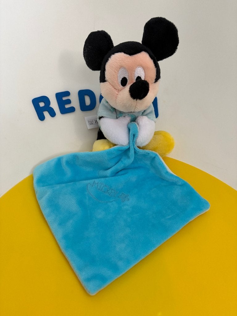 K2482 nicotoy mickey mouse met blauw doekje, Ophalen of Verzenden, Zo goed als nieuw, Overige typen
