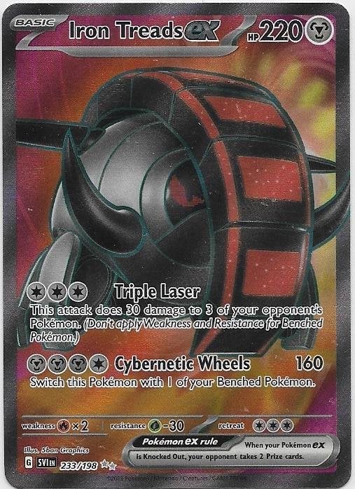 Scarlet & Violet,  Iron Treads [full-art] 233/198, Verzenden, Nieuw, Losse kaart