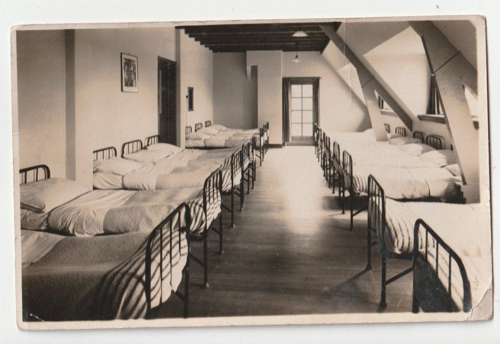 Ulvenhout bij Breda vacantie Kinderfeest Rotterdam slaapzaal, Verzenden, 1940 tot 1960, Ongelopen, Noord-Brabant