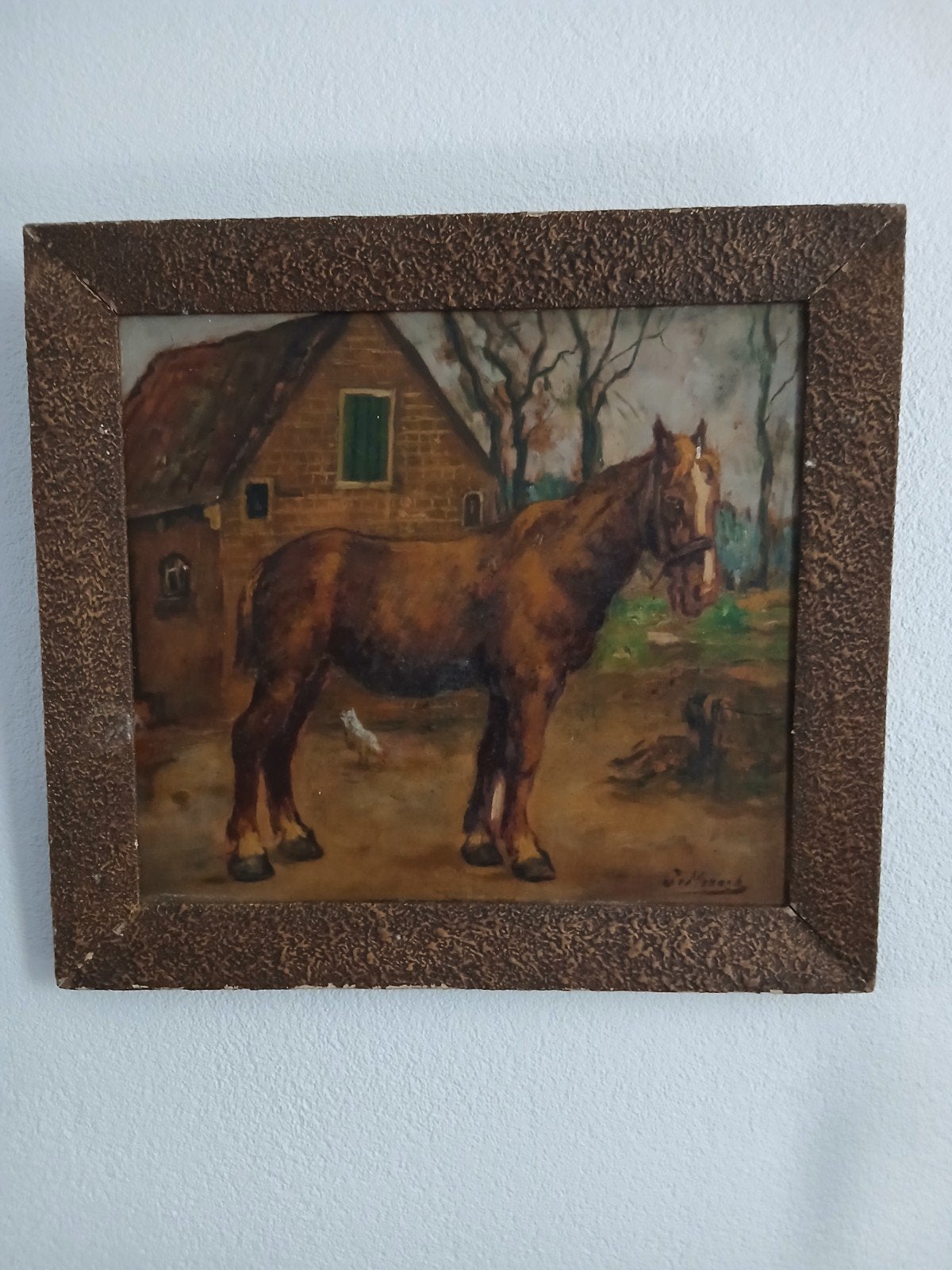 schilderij jacques van maurik(1879-1971).afm 83.5x58cm., Ophalen of Verzenden