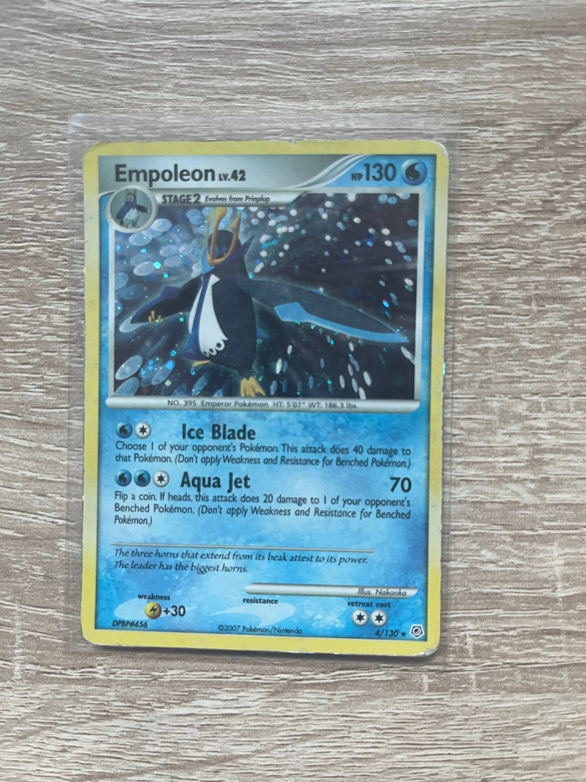 Empoleon Pokémon kaart (Heavily Played), Ophalen of Verzenden, Gebruikt, Losse kaart