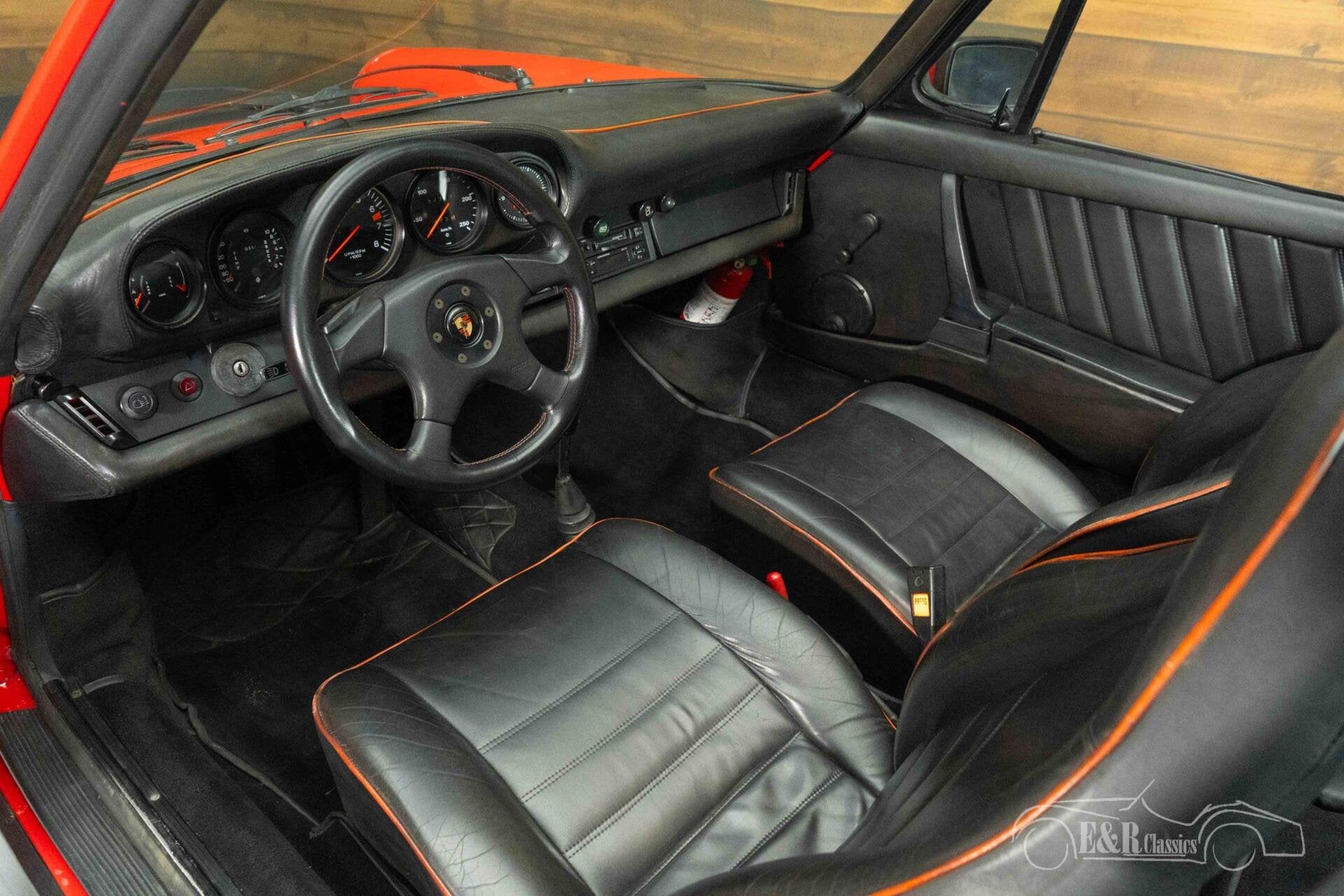 Porsche 911 Targa | 1974, Auto's, Achterwielaandrijving, Zwart, Cabriolet, Leder