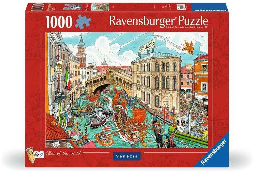 ZGAN puzzel 1000 Cities of the world Venezia 100% compleet!, Ophalen of Verzenden, 500 t/m 1500 stukjes, Zo goed als nieuw, Legpuzzel