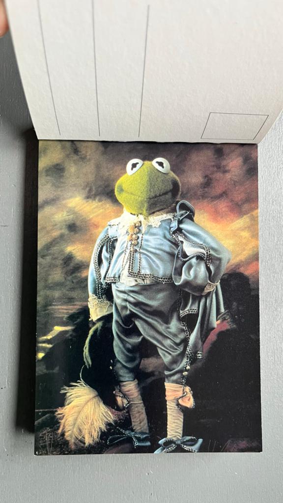 Vintage Muppets Kermit de Kikker Ansichtkaart - Green Boy, Verzamelen, Ophalen of Verzenden, 1980 tot heden, Sterren en Beroemdheden